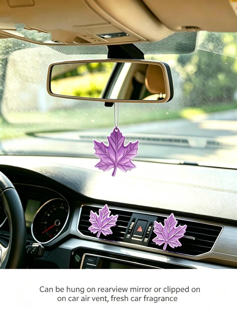 Maple Leaf Car Air Freshener EVA Hanging Vent Clip Car Fragrance