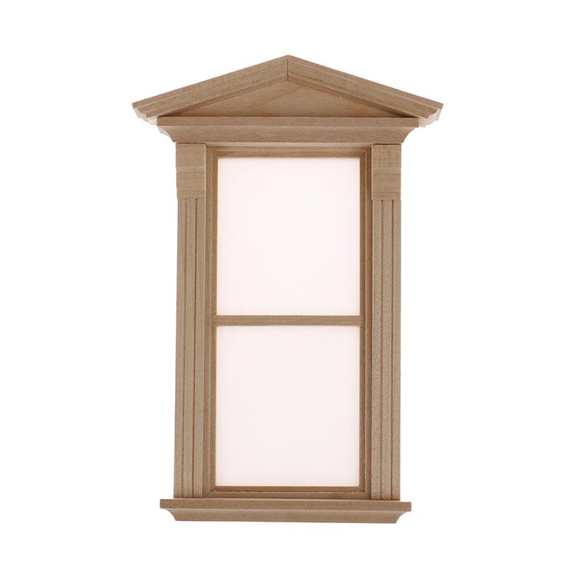1:12 Dollhouse Wooden Window Door Frame Miniature Doll House Furniture Toys Dollhouse Miniature Window Panel Play House
