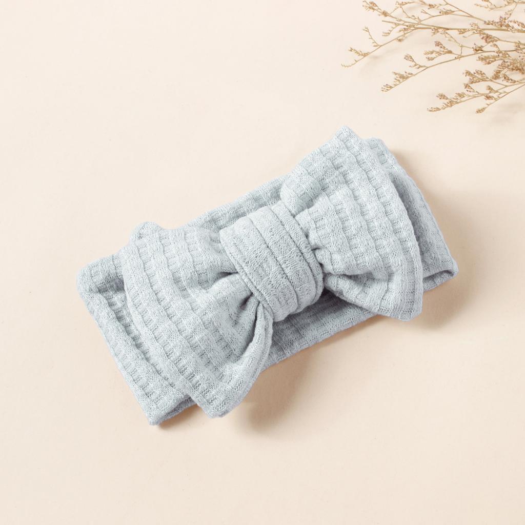 1pcs Winter Hot Sale Large Bow Soft Headband For Baby Girls Fashion Dual-layers Bow Knitted Hair Accessoreis Infant Turban 0-2Y