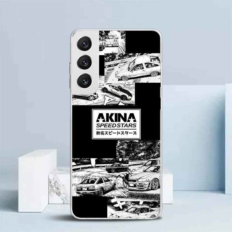 Amine Intital D AE86 Car Soft Cover for Samsung Galaxy S25 Edge S26 S24 S23 Ultra Phone Case S22 S21 Plus S20 FE Print Pattern S