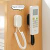 Remote Control Holder with Spring Rope Self-adhesive No Drill TV Air Conditioner