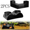 2Pcs Aquarium Underground Tunnel for Fish Shrimp Hideout Under Gravel Viewing Tunnel Cave Fish Tank Decor Accessory