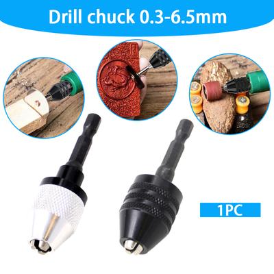 0.3-6.5mm Quick Change Hexagonal Handle Three Jaw Self Centering Twist Drill Chuck 0.3-3.6mm Electric Grinding Tool Set