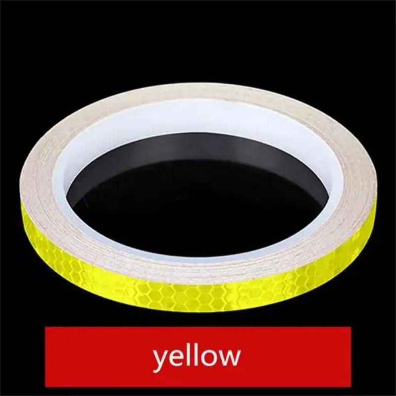 1 Pc 8m Car Styling Reflective Stripe Tape Motorcycle Bike Body Rim Wheel Stripe Tape Stickers Decorative