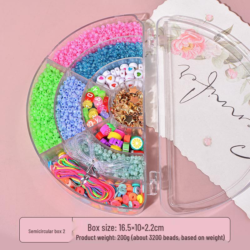 Jouets en perles faits à la main: Kit de Bijoux pour Filles DIY avec Bracelets et Colliers Puzzles Créatifs
