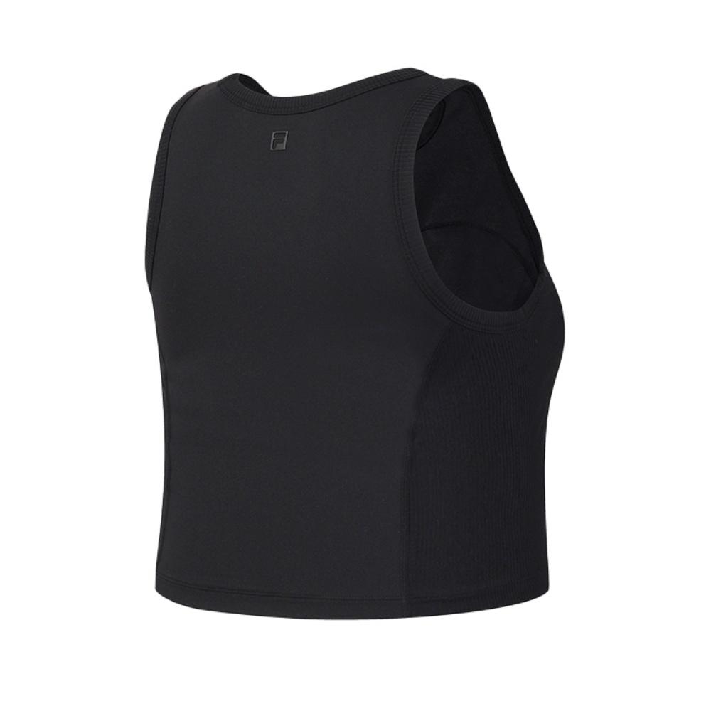 FILA Fitness Classic Training Versatile Comfortable Tight Sports Tank Top Women tops Deep-Black A11W621124FBK