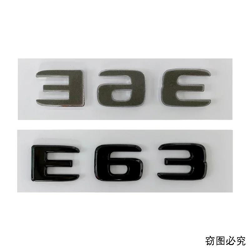 ABS Modified Car Side Sticker Fender Emblem Badge Tail Trunk Decals for Mercedes Benz E43 E53 E63 Letters Styling Accessories