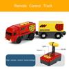 Wooden RC Train Railway Accessories Remote Control Electric Train Magnetic Rail Car Fit For All Brands Train Track Toys For Kids