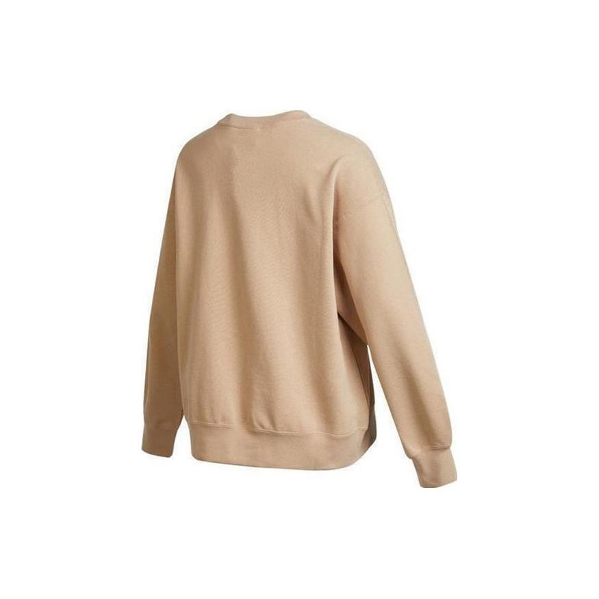 Jordan Sudadera de mujer con logo sólido, cuello redondo, casual holgada de forro polar, manga larga, Skin DQ4600-254