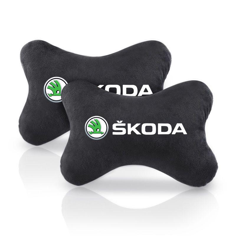 MIII6 Per Skoda Octavia Fabia Rapid Kamiq Scala Kodiaq Superb VisionS Yeti Karoq Enyaq Cuscino per Poggiatesta Auto Cuscino per Collo Spallaccio Cinture di Sicurezza