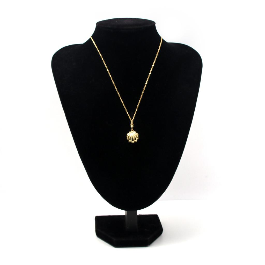 Melody Shell Mermaid Pearl Necklace Jewelry Pendant With Metal Chain Daily Use