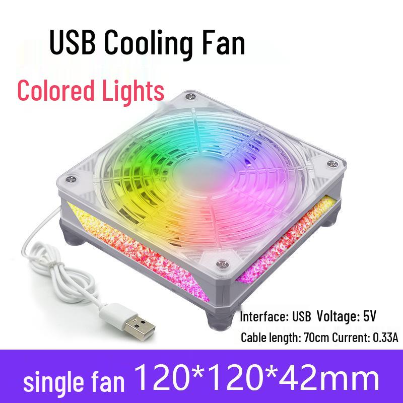 Leiser USB 12CM Axiallüfter für Router, Laptop und Gehäuse, 5V 12025