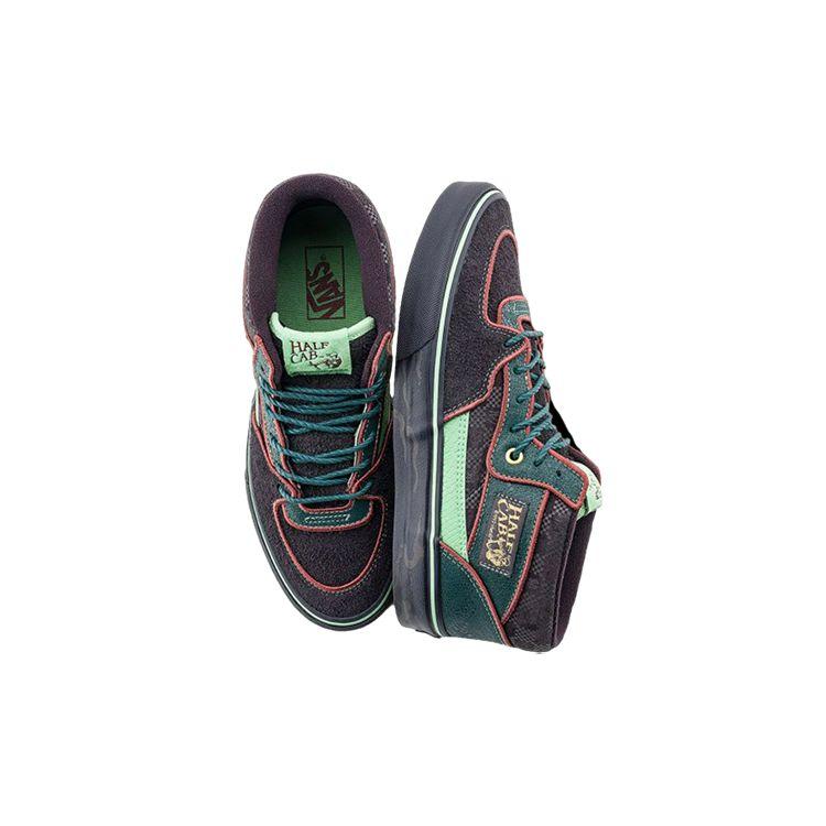 Vans Half Cab Plaid Mid Top Sneakers Unisex Green VN000DZ3YJ7