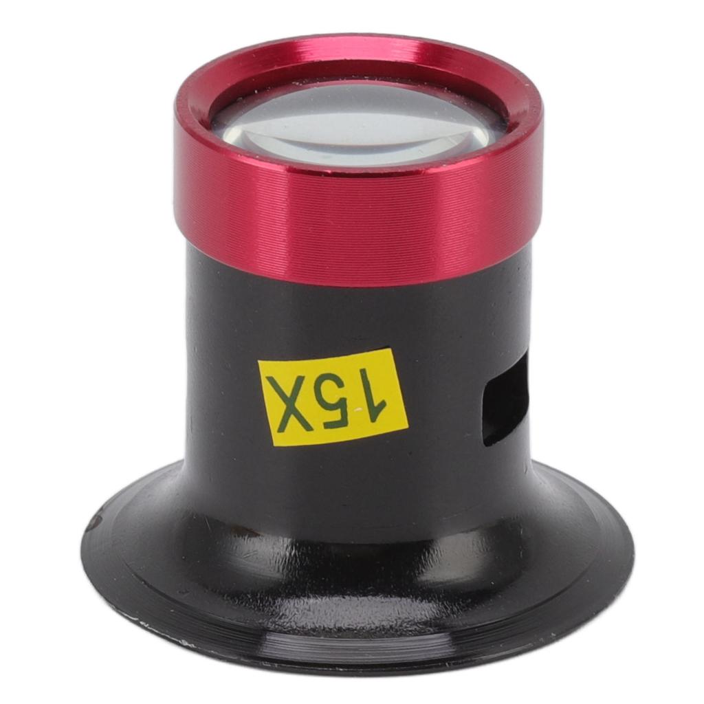 Klenotnická lupa 15X slitina hliníku profesionální klenotnická lupa zvětšovací sklo pro opravu hodinek