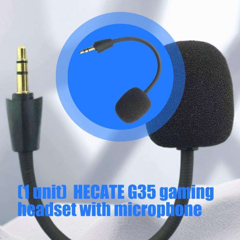 High Compatibility Gaming Headsets Microphone Boom For HECATE G35 Earphone Clear Audios Transmission Quick Installation