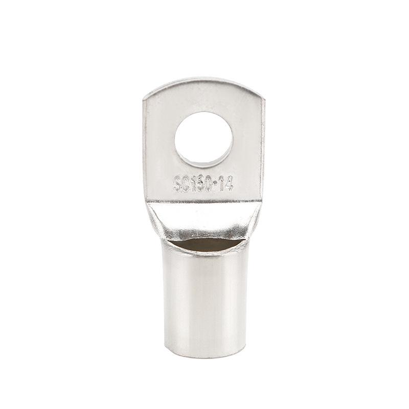 SC Cold-Pressed Tinned Copper Wire Terminals, Short Nose Peep Hole, 50 Sq. SC50-6/8/10-12 Sq.