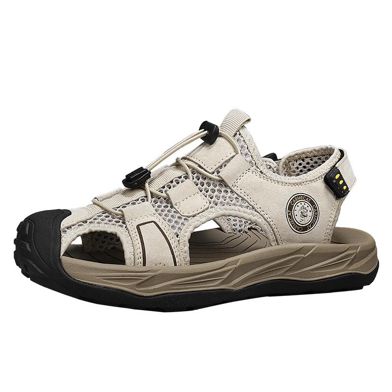 

New casual dynamic men s shoes 2025 summer new non-slip beach shoes outdoor mountaineering casual cave sandals 44 пісочний