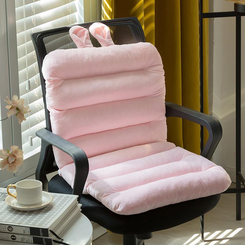 Thickened Office Chair Cushion, One-piece Backrest and Headrest Cushion for Long Periods of Sitting