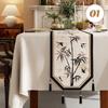 Chinese Traditional Table Runner Cotton And Linen Tea Table Mat Tassel Lace Table Cover Home Decor TV Cabinet Table Runners