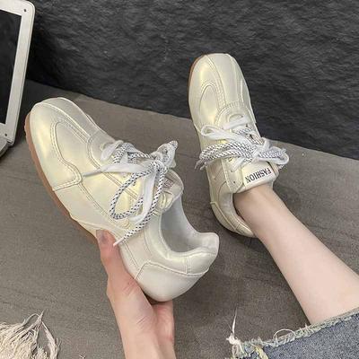 2025 New Color Matching Versatile College Style Moral Training Shoes Women's Spring Fashion Soft-soled Sports and Leisure Forrest Gump Shoes