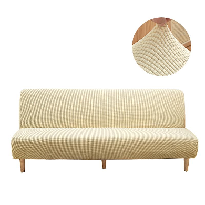 MKZOOM Jacquard gros Husă de canapea extensibilă Elastică Fără brațe Husă de canapea elastică Huse pentru canapea extensibilă Fundă elastică pentru canapea pat