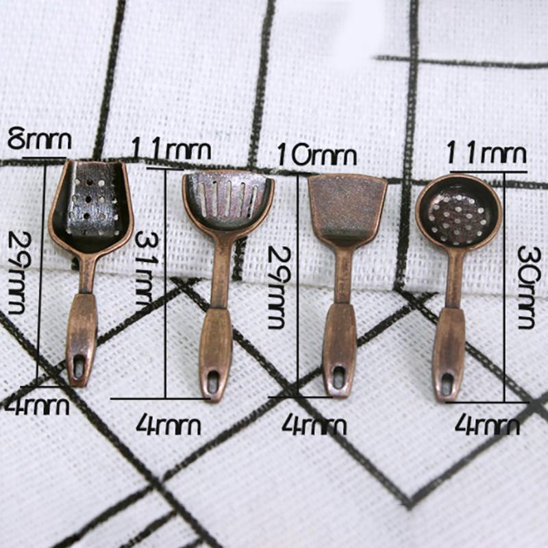 Dollhouse Miniature Accessories Mini Shovel Soup Spoon Kitchen Cooking Tool