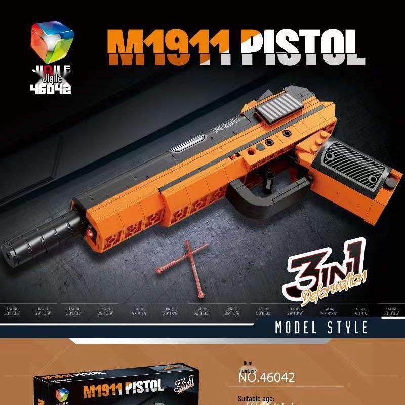 

Совместимая с LEGO снайперская винтовка 98K и пистолет Desert Eagle - развивающая игрушка и подарок на день рождения для мальчиков