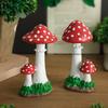 Outdoor Simulierte Pilzornamente für Villengartenlandschaft, Skulpturengartenhof, Kindergarten, Pflanzendekoration