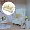 OB11 Tiny House Tiny Couch Soft Single Armchair With Decorative Pillow Compact Furniture Model