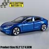 1:32 Model 3 Mid-size Luxury Sedan Alloy Metal Diecast Model Car Simulation Miniature Holiday Present & Home Trendy Ornament Toy