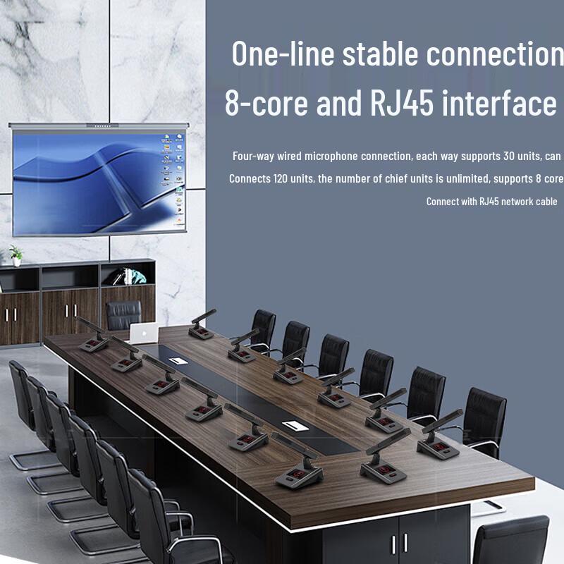 KaYouLa Professional Digital Wired Gooseneck Conference Microphone System (CN Version)