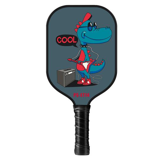 Copii Pickleball Paddle Cartoon Print Fibră de sticlă Ușoară Copii Pickleball Rachetă Pickleball Accesorii Cadou de aniversare