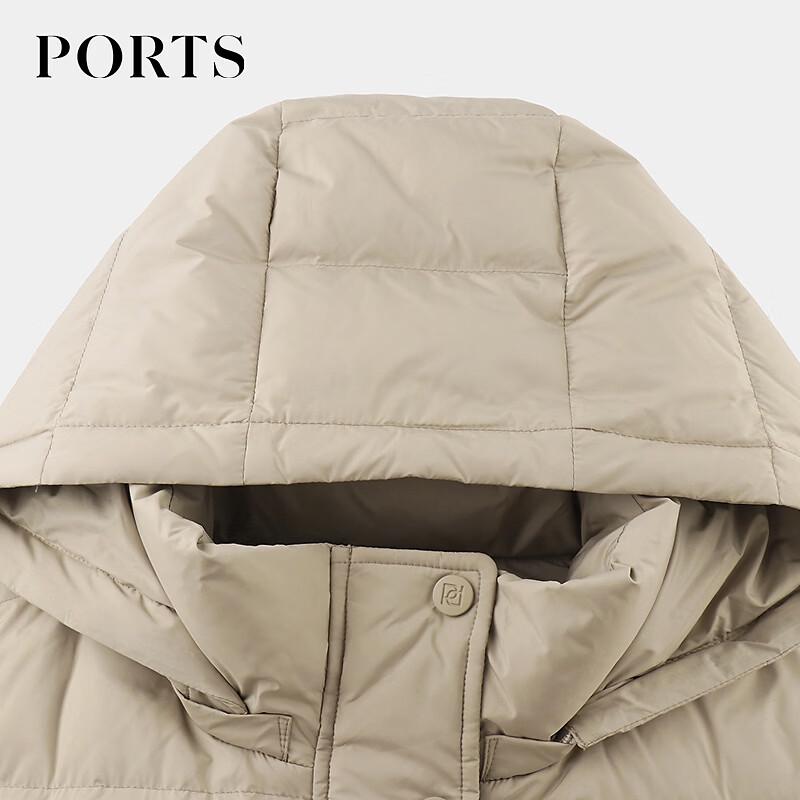PORTS Women's Autumn Detachable Hood Down Jacket