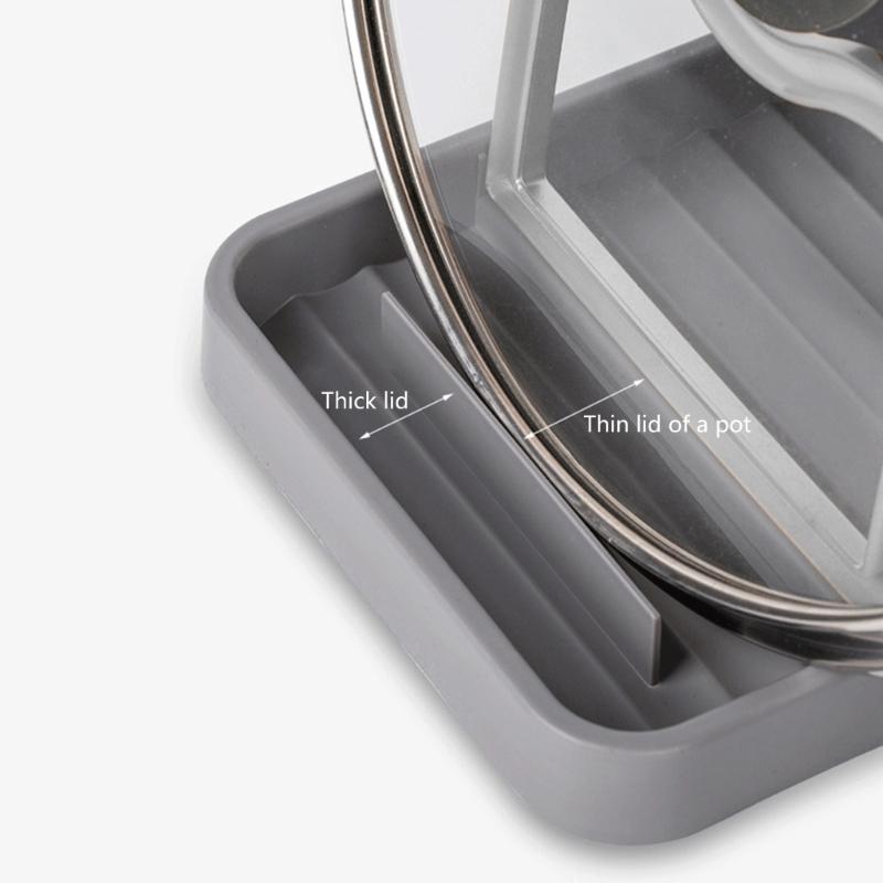 Modern Cookware Holder With Large Capacity And Tool Storage Metal Construction Easy Assembly Spoon Rest with Lid Holder