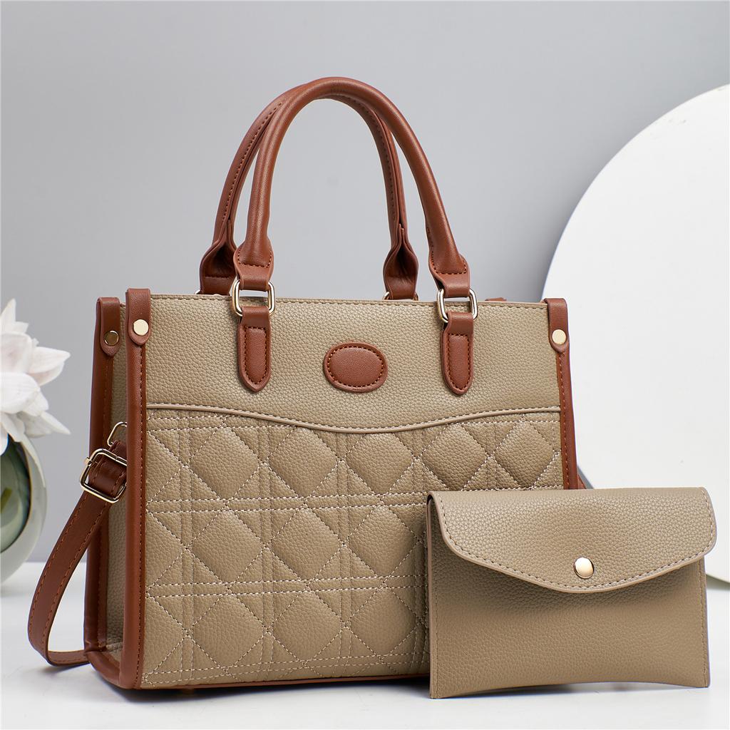 Women's Handbag Tote Large Capacity Crossbody Shoulder Bag with Small Clutch Purse Wallet, Female Top-handle Bags