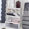 6-Grid Desktop Storage Drawers Oblique Insertion Large Capacity Oblique Pen Holder Solid Color Space-saving
