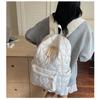 Simple Design Quilted Backpack Casual Daily Backpack for Women Lightweight Classic Style Ideal for School Travel Commute and Fashion Outfits