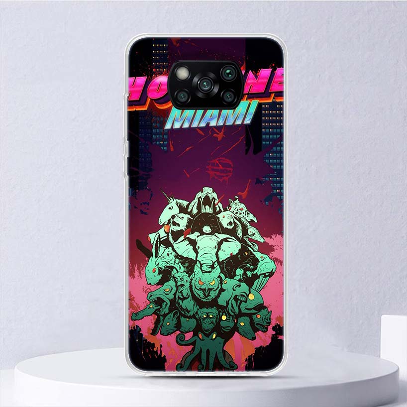 Game Hotline Miami Soft Case For Xiaomi Poco X7 X6 X5 X4 X3 Nfc F7 Ultra F6 F5 Pro Phone Cover F4 Gt F3 M5S M4 M3 M5 M6 Coque
