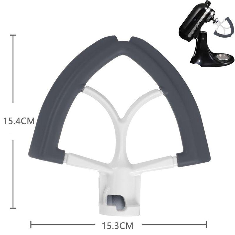 AAAF Flex Edge Beater For Kitchenaid 4.5-5 Quart Mixer,Fits Tilt-Head,With Flexible Silicone Edges Bowl Scraper