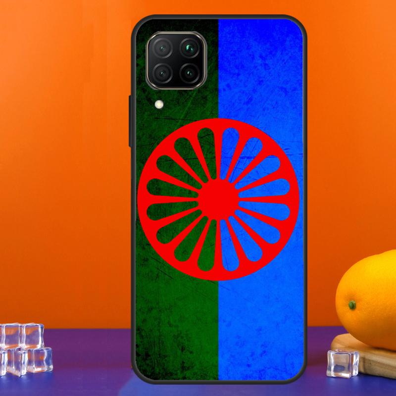 Gypsy Romani Roma Flag For Huawei Nova 12s 12i 11i 8i 9 10 SE Y91 Y90 Y60 Y70 Y72 Y61 P20 P40 Lite P30 P60 Pro Case