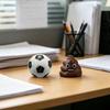 3D Printed Twisting Football Toy, Stress Relief Slippery Soccer Toy, Articulated Spiral Rotating Cartoon Shit Fidget Desk Toy, Party Favors