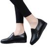Kitchen one-pedal work shoes leather shoes women's autumn work non-slip soft sole comfortable waterproof long standing not tired feet women's shoes