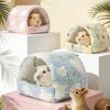 Hanging Hamster Hammock Warm Cotton Small Pet Sleeping Bed New Stuffed Bird Hut  for Winter