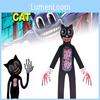 Kids' Sirenhead Cartoon Cat Jumpsuit Costume Cosplay Outfit For Halloween Terror Game-inspired