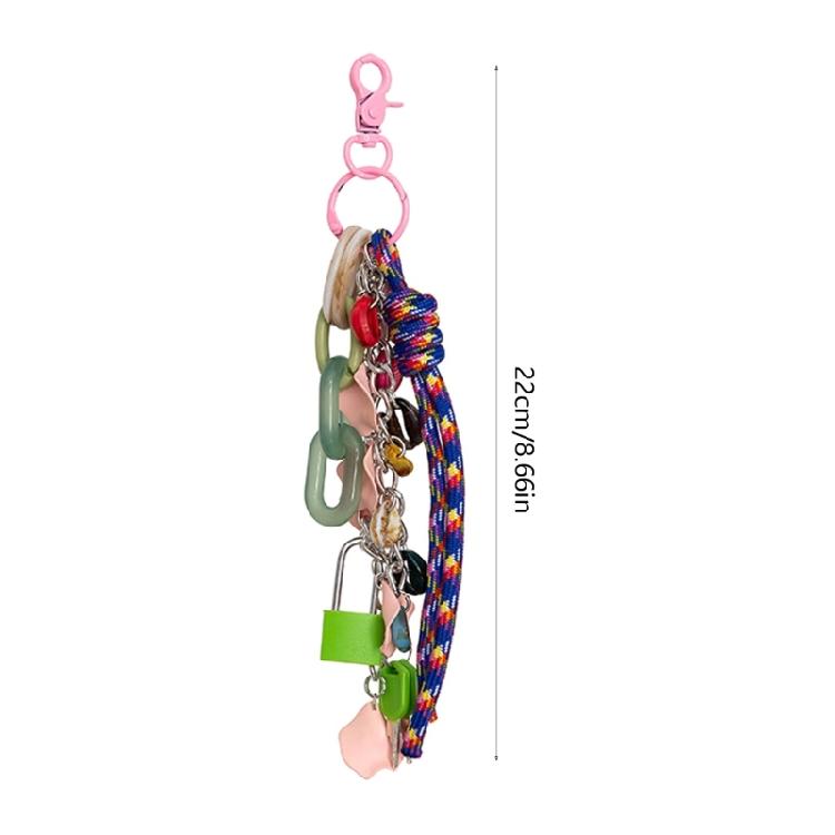 Multifunctional Nylon Cord Bag Hanging Charm Contemporary Keychain Pendant for Fashion Enthusiasts Daily Use Casual Wear