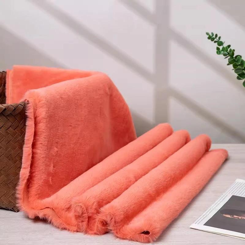 Thickened Plush Fabric 12mm Encrypted Imitation Rex Rabbit Fur Fabric Short Plush Counter Background Fabric, Clothing Fabric