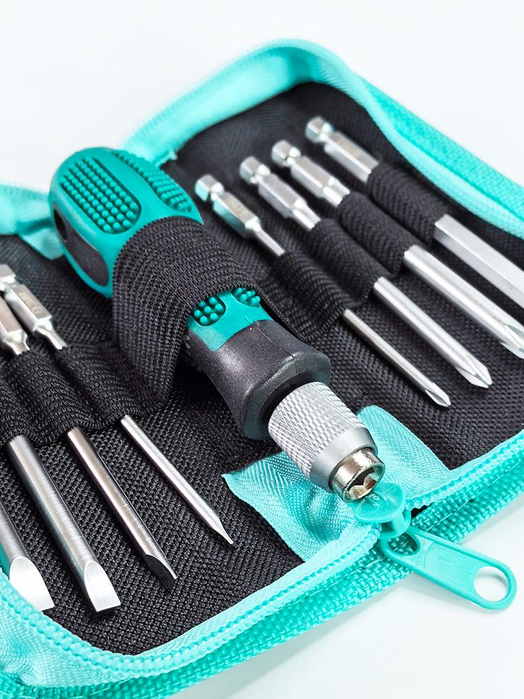 Huarui 9-Piece Replaceable Head Screwdriver Set for Household Repair