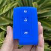 Silicone Car Key Fob Cover Case Shell Set For Toyota Corolla Verso 2004 2006 2007 Prius Gen 20 2005 2008 Remote Key Accessories