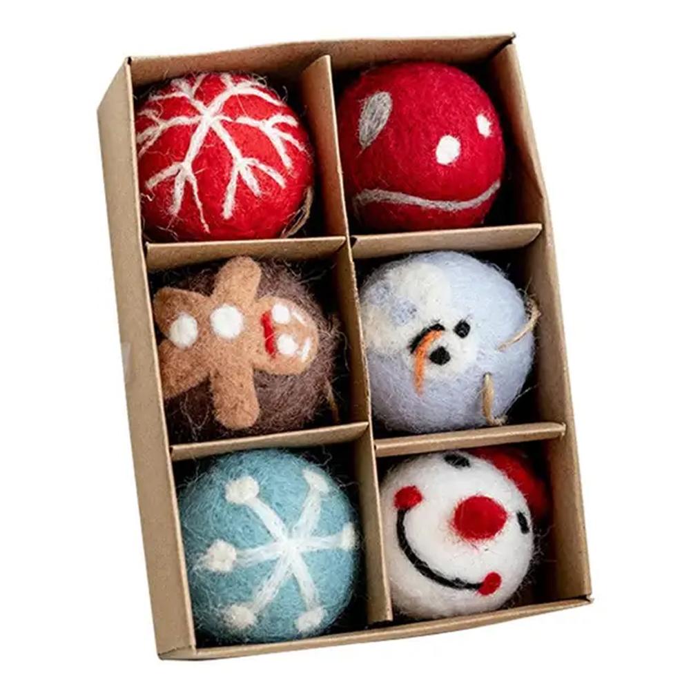 Wool Felt Craft Balls for Christmas and Special Events Decor