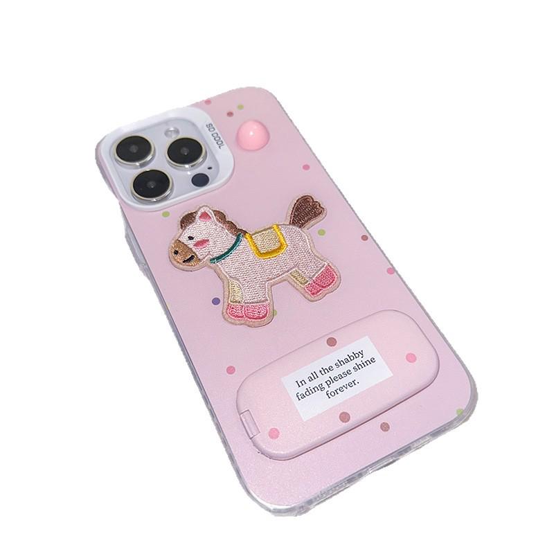 Compatible Apple Little Pony Pink iPhone Case for Models 16/15/14/13ProMax/12